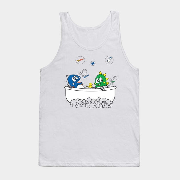 Bubble Dragon Bath Tank Top by Azzazzyn